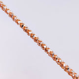 Cadena Franco 34.1g / 60.5cm / 3.15mm Dos Oros Blanco Rosa 18K