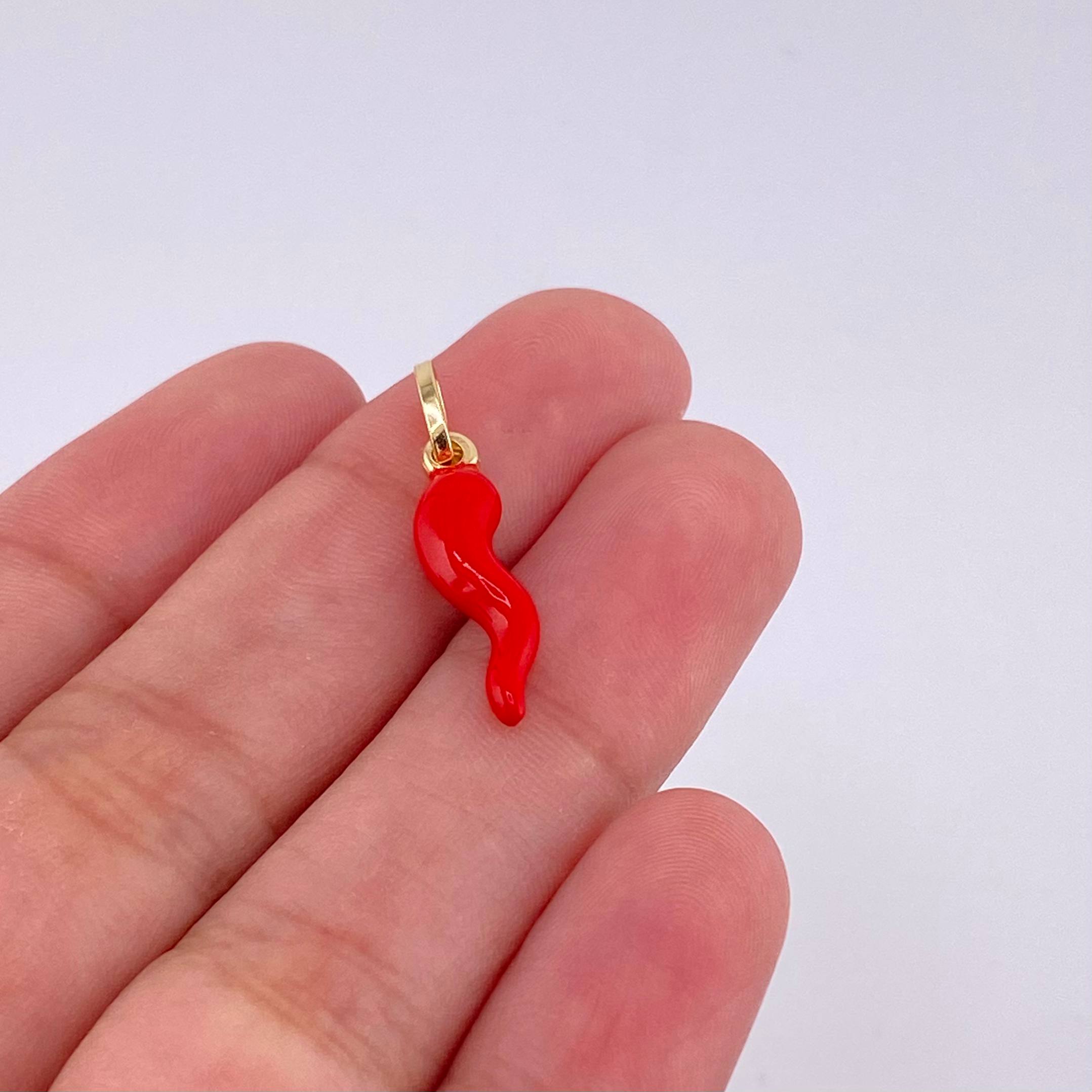 Dije Chile jalapeño 0.8g / 2.5cm Oro Amarillo 18K