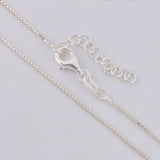 Cadena Veneciana Dije Cuadrado 3.35g / 46cm / 0.8mm Plata 925