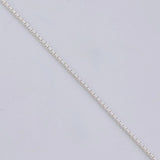 Cadena Veneciana Dije Cuadrado 3.4g / 46cm / 0.8mm Plata 925
