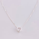Cadena Veneciana Dije Corazón 1.85g / 46cm / 0.8mm Plata 925