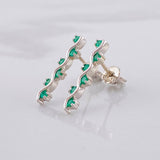 Topos Serpentina Esmeraldas 22pts 1.55g / 1.8cm Plata 950