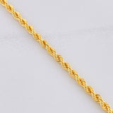 Cadena Lazo 9.2g / 50cm / 3.8mm Oro Amarillo 18K