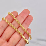 Cadena Lazo 9.3g / 50cm / 3.77mm Oro Amarillo 18K