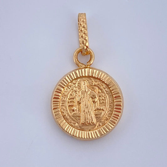 Dije San Benito 0.85gr / 2cm / Oro Amarillo 18K &