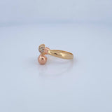 Anillo Tu y Yo 1.75gr / T8 / Oro 18K &