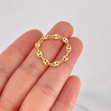 Anillo GC Diamantado 0.85g / T6 3/4 Oro Amarillo 18K