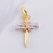 Dije Cruz Clavo Penitencia 5.1g / 4cm Tres Oros 18K