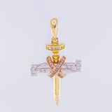 Dije Cruz Clavo Penitencia 5.1g / 4cm Tres Oros 18K