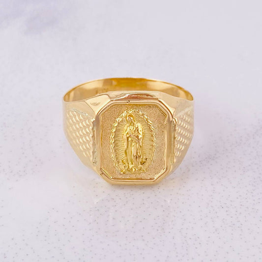Anillo Virgen de Guadalupe 3.3g / T11 1/2 Oro Amarillo 18K