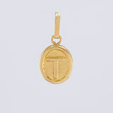 Dije Letra T 0.6gr / 1.9cm / Oro Amarillo 18K