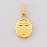 Dije Letra T 0.6gr / 1.9cm / Oro Amarillo 18K