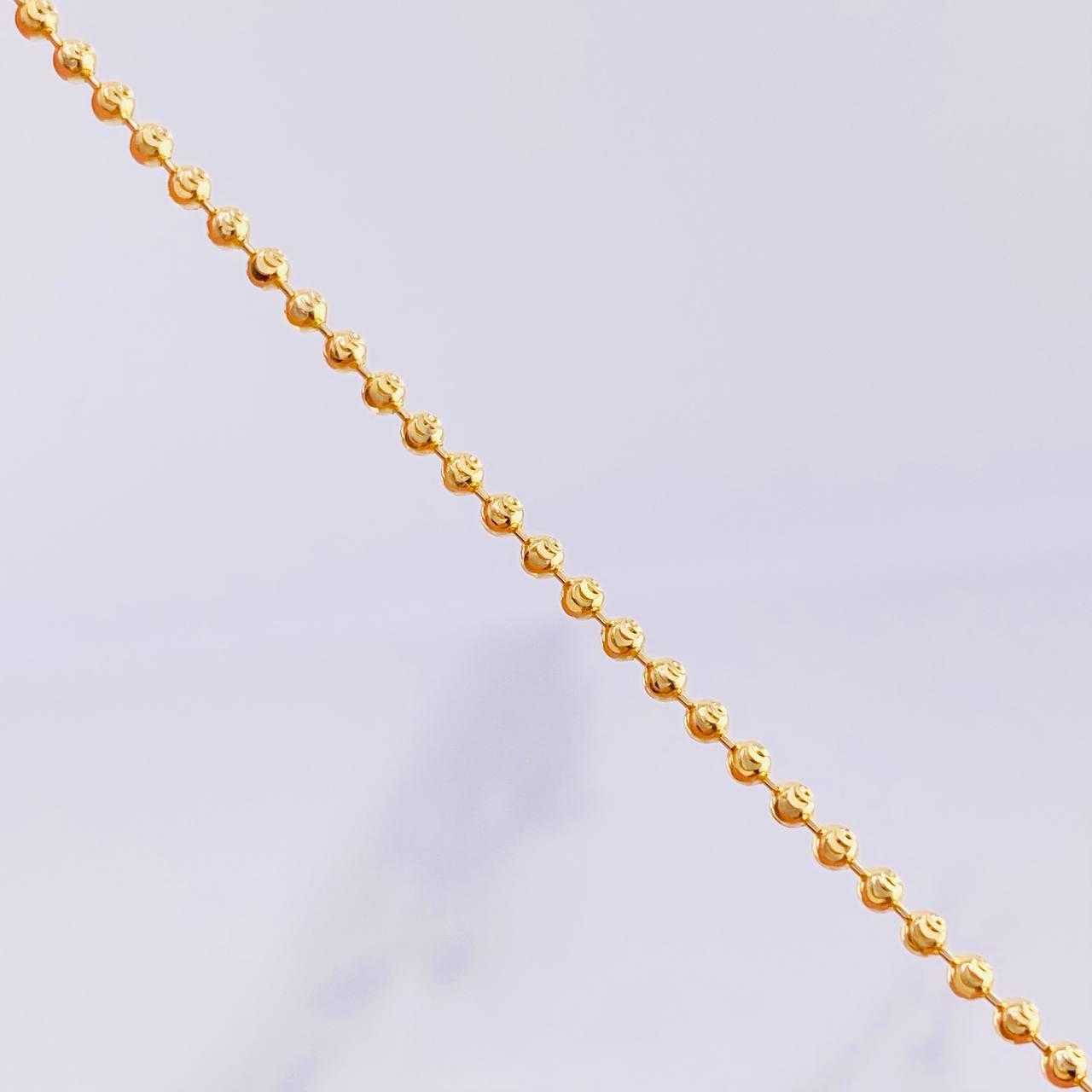 Pulso Militar Diamantado Media Luna 2.3g / 17.3cm / 1.8mm Oro Amarillo 18K