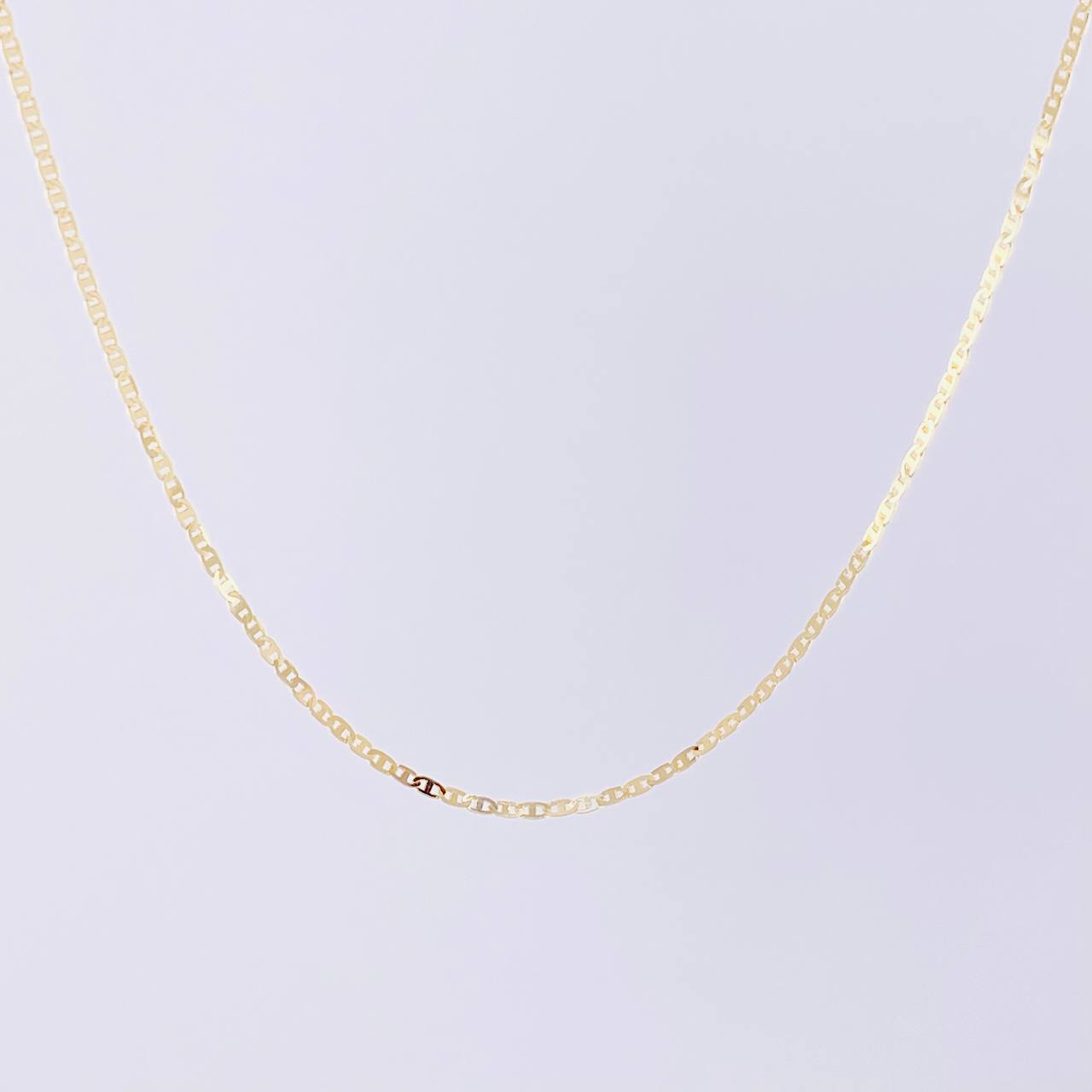 Cadena Plana 1.2g / 50cm / 0.95mm Oro Amarillo 18K