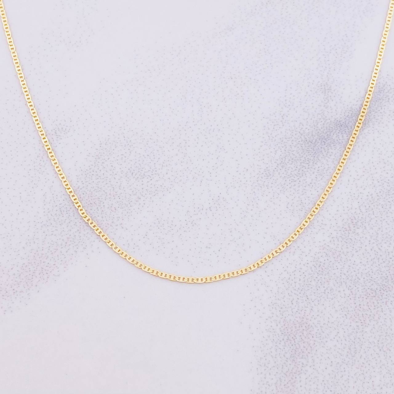 Cadena Plana 1.2g / 50cm / 0.95mm Oro Amarillo 18K