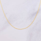Cadena Plana 1.2g / 50cm / 0.95mm Oro Amarillo 18K