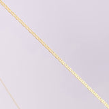 Cadena Plana 1.2g / 50cm / 0.95mm Oro Amarillo 18K