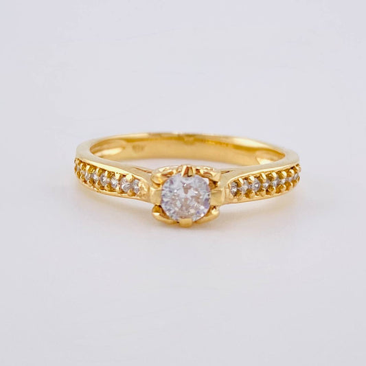 Anillo Solitario Churumbela 2.9 g / T6 3/4 Oro Amarillo 18K