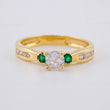 Anillo Solitario Cuatro Garras 3.35 g / T7 1/2 Oro Amarillo 18K