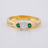 Anillo Solitario Cuatro Garras 3.35 g / T7 1/2 Oro Amarillo 18K