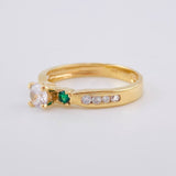 Anillo Solitario Cuatro Garras 3.35 g / T7 1/2 Oro Amarillo 18K
