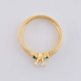 Anillo Solitario Cuatro Garras 3.35 g / T7 1/2 Oro Amarillo 18K