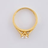 Anillo Solitario Corazón 2.45 g / T7 Oro Amarillo 18K