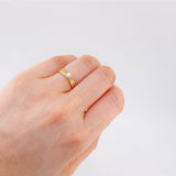 Anillo Solitario Abrazo De Luz 2 g / T6 1/2 Oro Amarillo 18K
