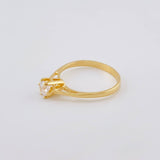 Anillo Solitario Sexta 2.1 g / T6 1/2 Oro Amarillo 18K