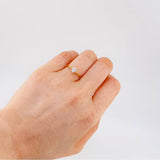 Anillo Solitario Sexta 2.1 g / T6 1/2 Oro Amarillo 18K