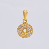 Dije Halo Brillante 1.5 g / 1,9 cm Oro Amarillo 18K Nac.Esp.