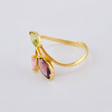 Anillo Hoja Laurel Desigual 1.8 g / T6 1/2 Oro Amarillo 18K Nac.Esp.