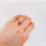 Anillo Hoja Laurel Desigual 1.8 g / T6 1/2 Oro Amarillo 18K Nac.Esp.