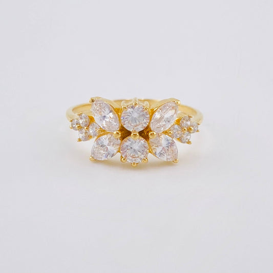 Anillo Hoja En Secuencia 2.2 g / T6 1/2 Oro Amarillo 18K Nac.Esp. ©