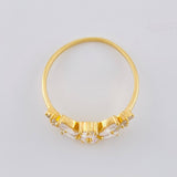 Anillo Hoja En Secuencia 2.2 g / T6 1/2 Oro Amarillo 18K Nac.Esp. ©