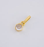 Dije Piedra 0.7 g / 1,2 cm Oro Amarillo 18K Nac.Esp.