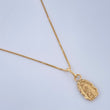 Set Cadena y Dije Veneciana+Virgen Guadalupe 1.15gr / 40cm / 0.5mm Oro Amarillo 18K (Oferta) $