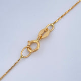 Set Cadena y Dije Veneciana +  Nuestra Señora Maria Rosa Mistica 1,5gr / Oro Amarillo 18K &