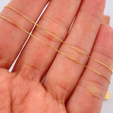 Set Cadena y Dije Veneciana +  Nuestra Señora Maria Rosa Mistica 1,5gr / Oro Amarillo 18K &