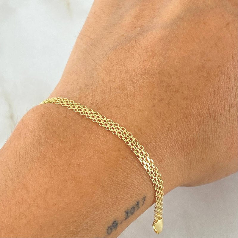 Pulso Chino 3.15gr / 21cm / +0 Oro 18K ©