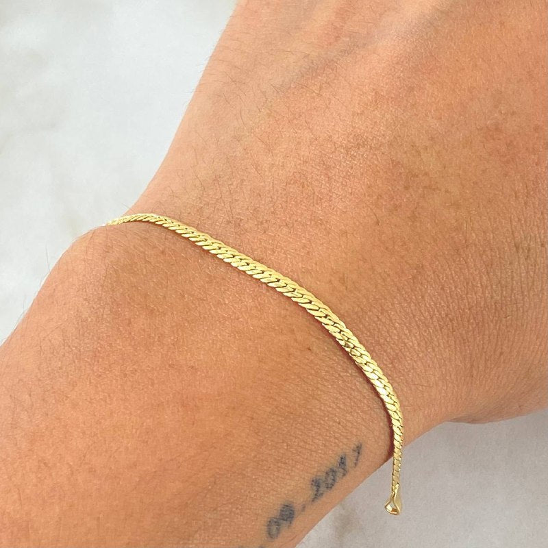 Pulso Serpiente 1.6gr / 18cm / +3 Oro 18K ©