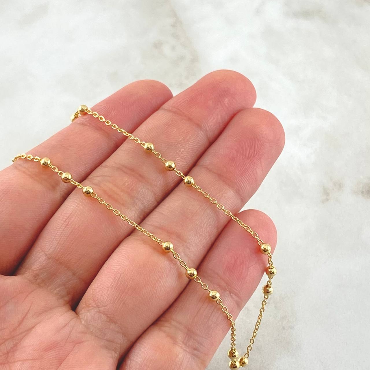 Cadena Aro Seguido Trio Especial 3.8gr / 50cm / +3 Oro 18K