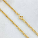 Cadena Garibaldi 2.6gr / 45cm / +3 Oro 18K