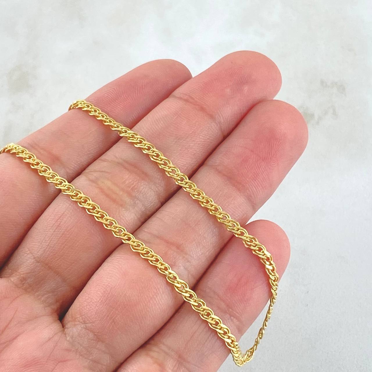 Cadena Garibaldi 2.5gr / 45cm / +3 Oro 18K