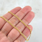 Cadena Garibaldi 2.5gr / 45cm / +3 Oro 18K