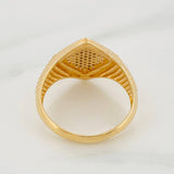 Anillo Sello Signo Peso 6.2g / T10 Oro Amarillo 18K