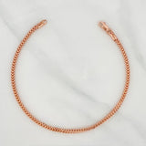Pulso Franco 3.5g / 20cm / 2.21mm Oro Rosa 18K