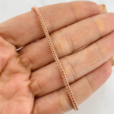 Pulso Franco 3.5g / 20cm / 2.21mm Oro Rosa 18K