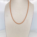 Cadena Franco 9g / 60cm / 2.27mm Oro Rosa 18K