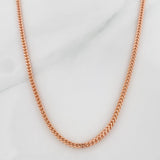 Cadena Franco 9g / 60cm / 2.27mm Oro Rosa 18K